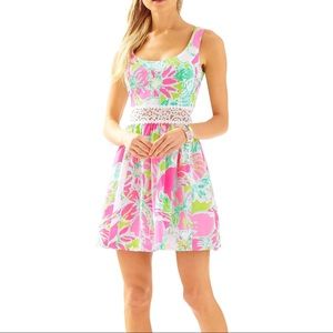 Worn Once Lilly Pulitzer Rosemarie Printed Scoop Neck Dress